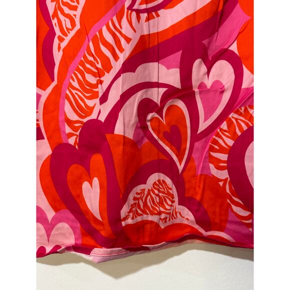 Alden Adair Jean Top Lovers Lane Size Medium NWT Red Pink Romantic Blouse - Picture 13 of 14